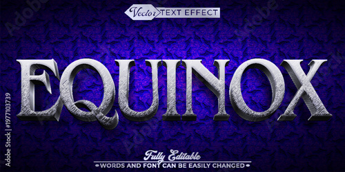  Equinox Balance Nature Sky Season Vector Fully Editable Smart Object Text Effect