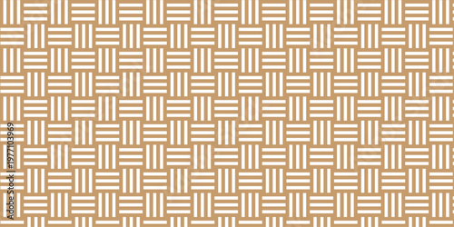 Minimal line Seamless geometric pattern with shapes. Decoration and maze ornament square wall tile.