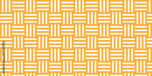 Minimal line Seamless geometric pattern with shapes. Decoration and maze ornament square wall tile.