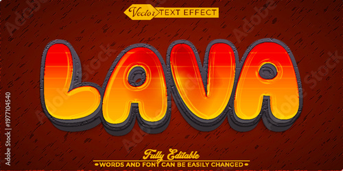  Lava Molten Fire Volcano Heat Vector Fully Editable Smart Object Text Effect