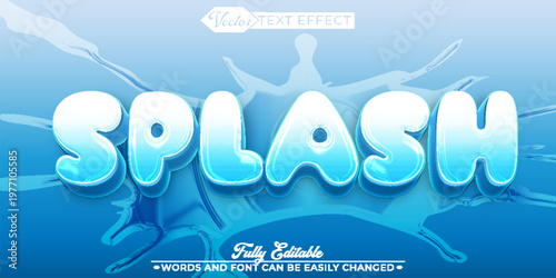  Splash Liquid Burst Fresh Impact Vector Fully Editable Smart Object Text Effect