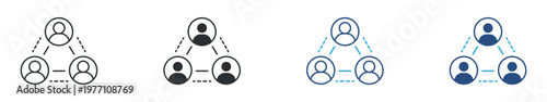 Third Party Icon Set, External Users and Partner Network, Business Integration Concept Icons