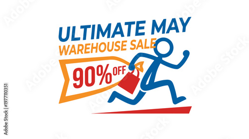 Ultimate May Warehouse Sale Discount Banner Design
