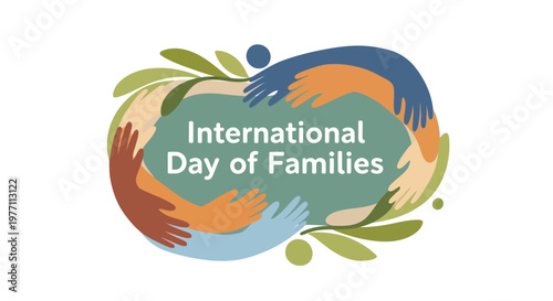 International Day of Families logo design.