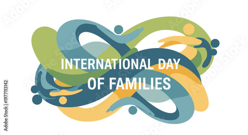 International Day of Families colorful logo.