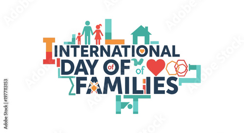 International Day of Families celebration logo.