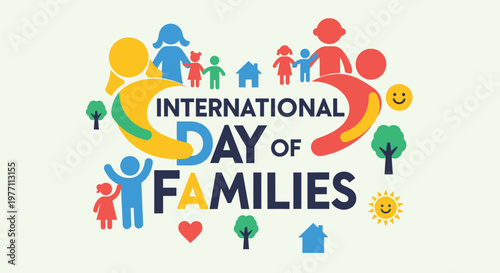 International Day of Families celebration logo.