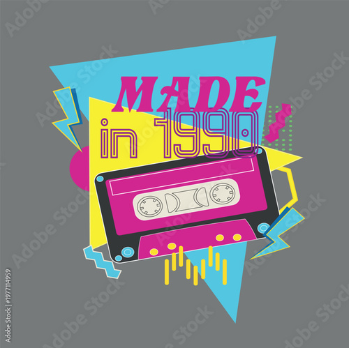 Retro Wave 90s Design