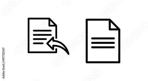 Export document and pdf file icons with document illustration download transfer information application software exchange processing computer technology function operation workflow