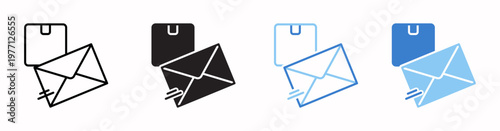 Mail  Vector Illustration In Multistyle
