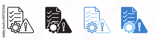 Risk Management  Vector Illustration In Multistyle