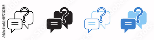 Faq Vector Illustration In Multistyle