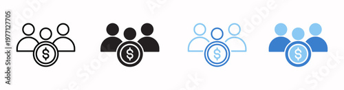 Customer  Vector Illustration In Multistyle