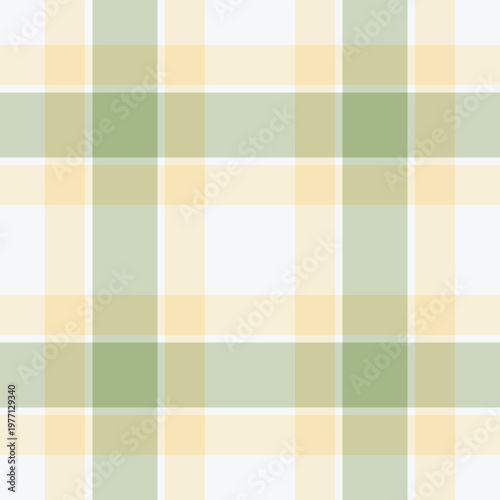 Printout textile vector pattern, quiet plaid tartan texture. Napkin check fabric seamless background in light and antique white colors.