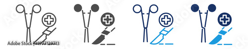 surgical icon set with multi concept