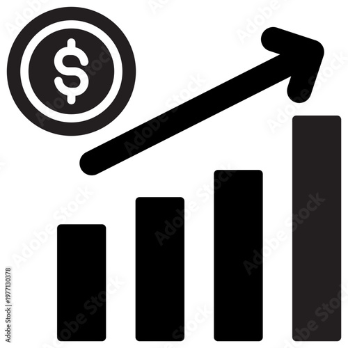Profitable Solid Icon