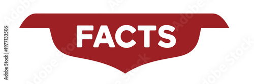 A red label displays the word facts in bold white capital letters