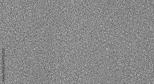 Seamless no signal transmission error black and white TV static noise pattern. Tileable television screen or video game pixel glitch or damage background texture. Retro 80s analog grunge graphic..