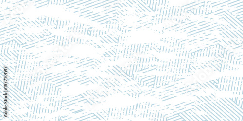 Seamless Wave Pattern, Hand drawn water sea vector background. Wavy beach print, modern