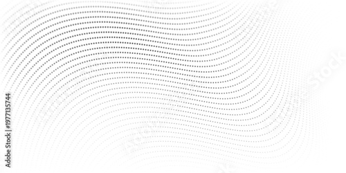 Black and white halftone dots pattern. abstract vector background