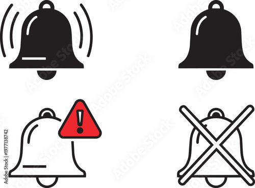 Black silhouette of a woman with shopping bags, a dog with a red gift box, and a bicycle plastic bag