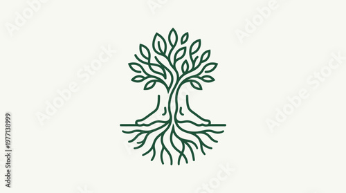 Meditating Figure Embodied as Tree