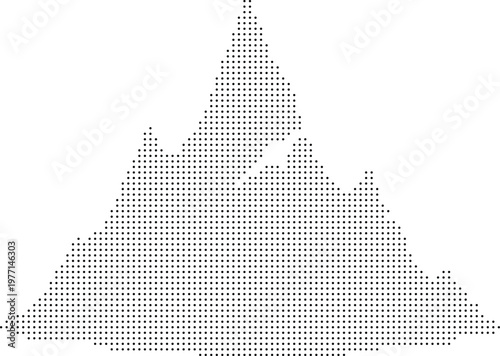 Mountain pixeleted bitmap halftone dotted dither pattern background texture graphic design vector overlay