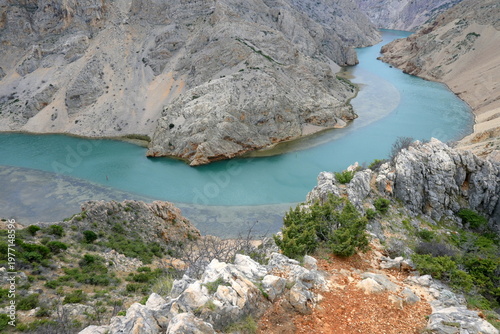 Zrmanja River, Canyon, Velebit, Nature, Park, Zadar County, Croatia, Europe, symbol, Paklenica, water, panorama, view,