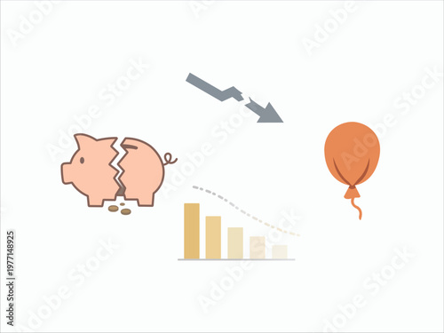 Economic Downturn Illustration