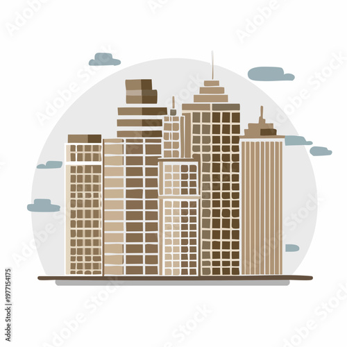 vector illustration of a city