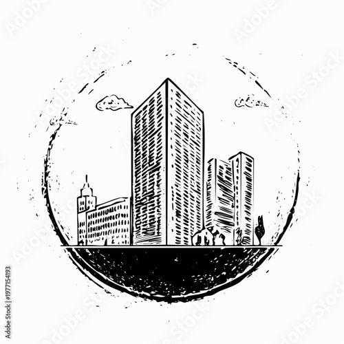 city skyline vector