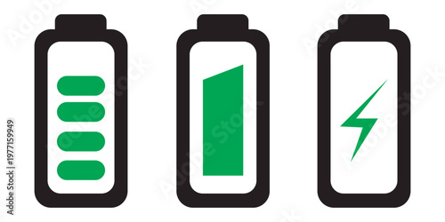 Battery Level Indicator Vector Illustration