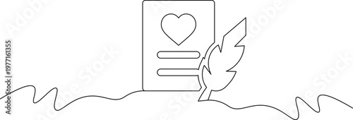 A minimalist line drawing of a bird releasing a heart onto a digital interface