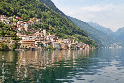 Gandria is lakeside village near Lugano, Ticino Canton, Switzerland.
