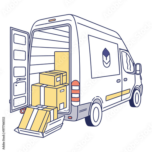 A spacious moving van designed for safe transport of furniture and boxes. Reliable, sturdy, and efficient, it makes relocating homes or offices smooth and hassle-free. 