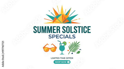 Summer Solstice Specials Promotional Banner