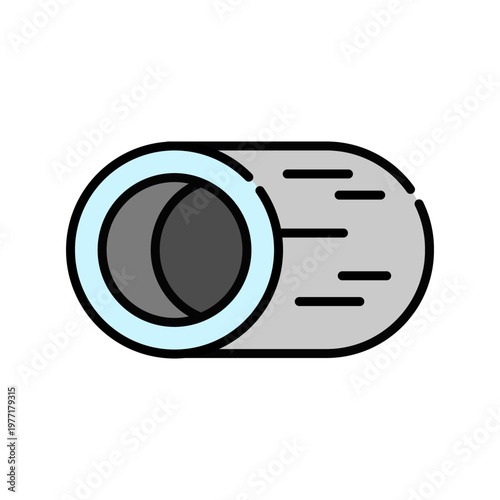 Metal Tube Icon Professional UI Symbol for Pharmaceutical Ointment