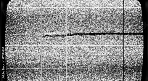 black and white background realistic flickering, analog vintage TV signal with bad interference, static noise background