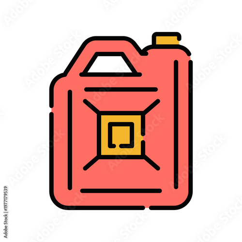 Jerrycan Icon Professional UI Symbol for Portable Fuel Storage