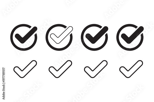Checkmark checkmarks black white