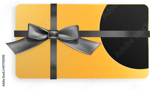 Giftcard with Bow Mockup