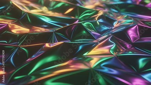 Iridescent abstract reflection a kaleidoscope of colors and light