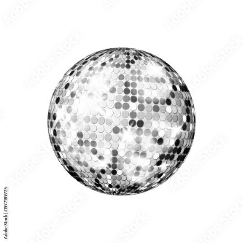 A spherical object resembling a textured globe or abstract ball, covered with scattered dot patterns and subtle grid-like markings. The design evokes themes of global connectivity, data networks, or p