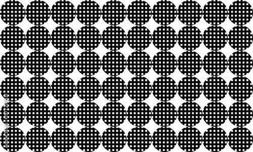 white and black dot grid pattern, checkerboard, seamless repeat pattern, design for fabric print or wrap paper background wallpaper