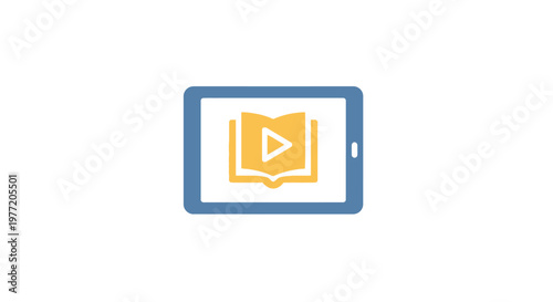 Iconic representation of digital learning through an interactive tablet interface in education