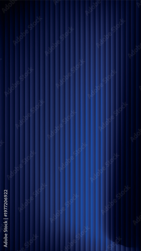 Obraz premium Deep blue vertical stripe background with dark atmospheric lighting