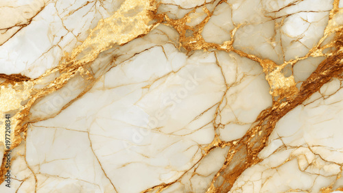 Beautiful white and gold marble texture with golden veins running through it elegant natural stone pattern