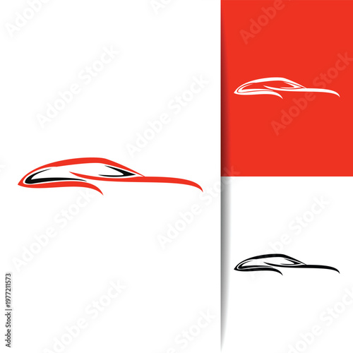 Clean Automotive Car Icon Vector