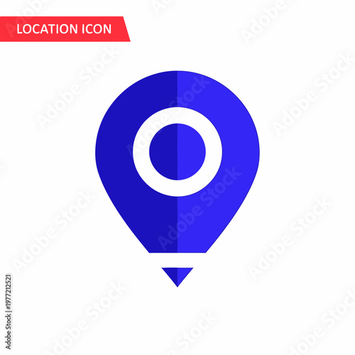 Blue Location Pin Icon