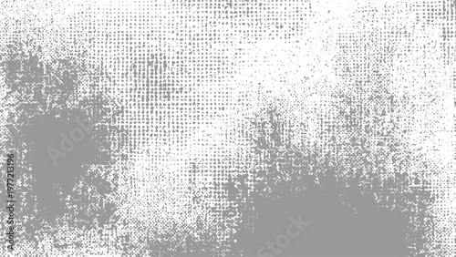 Gray and white abstract textured background with halftone dots and faded tone grungy design element